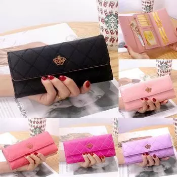 Женский кожаный кошелек, длинный большой кошелек, чехол для телефона, клатч, сумка золотистый