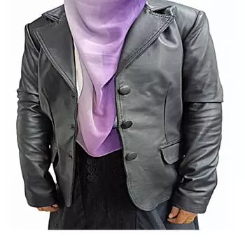 Женский кожаный пиджак, стильное черное пальто из НАСТОЯЩЕЙ мягкой кожи, кожаный пиджак, деловой пиджак для деловой встречи, свадебное пальто с вырезом на лацкане XS чёрный