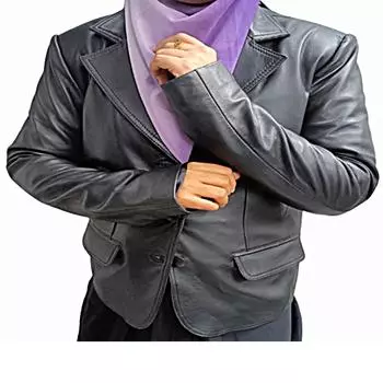 Женский кожаный плащ, стильное черное пальто из НАСТОЯЩЕЙ мягкой кожи, кожаный пиджак, деловой пиджак для деловой встречи, свадебное пальто с зазубренным лацканом XS чёрный