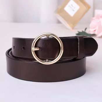 Женский кожаный ремень INS Style, женские джинсы, универсальные, для знаменитостей из Интернета, простые, модные, кожаные, с пряжкой, для джинсов 90cm