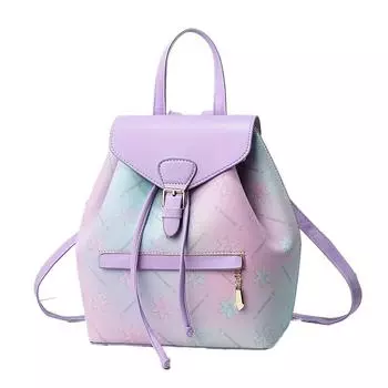 Женский красочный градиентный мини-рюкзак SC0607 синий