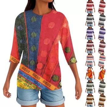 Женский круглый вырез с разрезом по низу, модный повседневный однотонный топ с короткими рукавами XXL фиолетовый