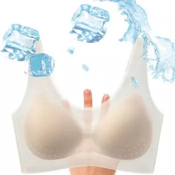 Женский кружевной бесшовный ледяной бюстгальтер с мягкой подкладкой, повседневный бюстгальтер с эффектом пуш-ап, топ на бретелях, модное нижнее белье, бюстгальтер без косточек, женская спина, украшает XS-5XL, семена 5XL чёрный