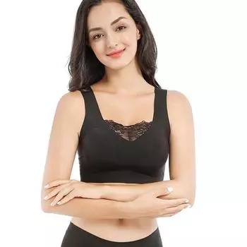 Женский кружевной бюстгальтер, бесшовный бюстгальтер размера плюс, разглаживающий бюстгальтер с эффектом пуш-ап, женский бюстгальтер без косточек со съемными чашками
