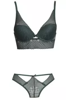 Женский кружевной бюстгальтер-бюстье без косточек с полуподдержкой