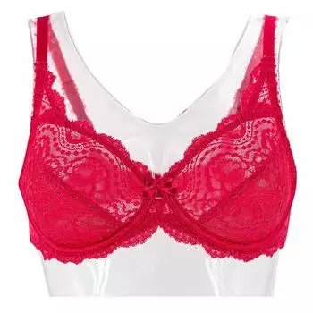 Женский кружевной бюстгальтер на косточках PLAYTEX 85B бежевый