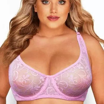 Женский кружевной бюстгальтер, нижнее белье, прозрачный, нежный, вышитый, сетчатый, ажурный, сексуальное нижнее белье, топы BH, чашка ABCD DD D&40 белый