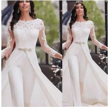 Женский кружевной комбинезон с длинным рукавом, плащ, искусственное платье из двух частей, брюки-кюлоты S белый