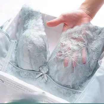 Женский кружевной тонкий дышащий без ободков большого размера, эластичный регулируемый бесшовный бюстгальтер с подтягиванием вверх 34/75B розовый