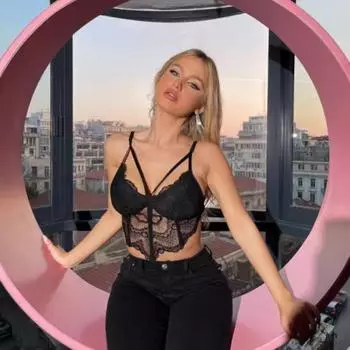 Женский кружевной топ-топ Fishbone с открытой спиной и сексуальным ромбовидным узором XS чёрный