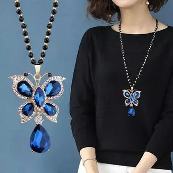 Женский кулон в стиле минимализма с темпераментом 70cm