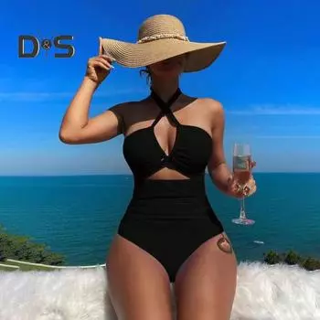 Женский купальник-бикини Monikni Sexy Suspender, облегающий, без косточек, с подкладкой, пляжная спортивная одежда S розы красного