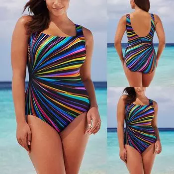 Женский купальник больших размеров, купальный костюм, мягкий купальник, купальник с пуш-ап, бикини L чёрный