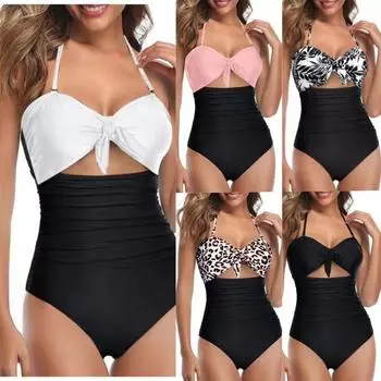 Женский купальник, цельный купальник, сексуальный купальный костюм, пляжная одежда с эффектом пуш-ап, летние пляжные купальные костюмы для женщин S