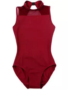 Женский купальник для балета и ритмической гимнастики с высоким воротом S