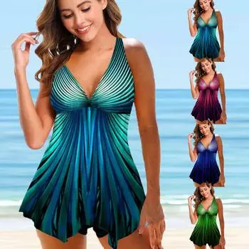 Женский купальник, летние купальники, купальный костюм, комплекты бикини из двух предметов, купальники, женские танкини, пляжная пляжная одежда с цветочным принтом, S-6XL S вино красного