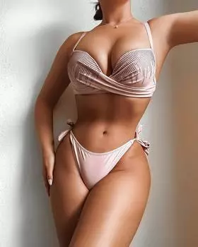 Женский купальник, однотонный купальник на косточках с жесткой чашкой, сексуальный комплект бикини с завязками по бокам, пляжная одежда, купальные костюмы S белый