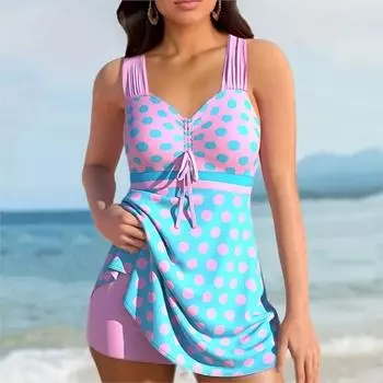 Женский купальник с купальниками без рукавов, спортивный комплект танкини для серфинга, пляжная одежда, купальный костюм из двух предметов, женский купальный костюм для бассейна S синий