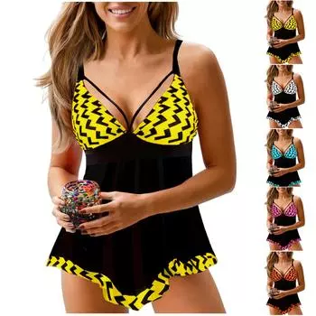 Женский купальник с разрезом, консервативное платье, шорты-боксеры, купальник с открытой спиной L синий