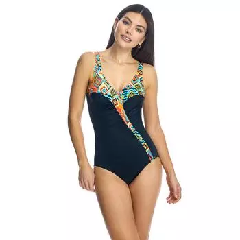 Женский купальник с V-образным вырезом W240971 44-95 D чёрный