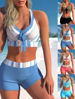 Женский купальник Seaside, летний цельный купальник, сексуальный купальник, комплект бикини из двух частей, женский купальник S-5XL S