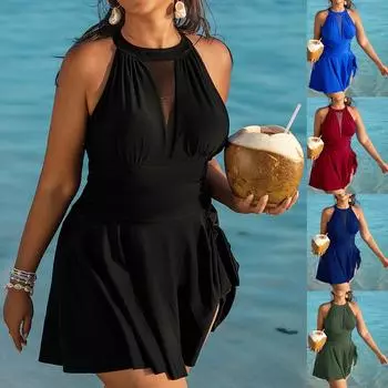 Женский купальник Solid Plus Sense Bikini с подкладкой для груди No Steel Bra Swimwear L чёрный