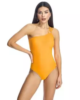 Женский купальник W241111 с открытыми плечами 42-90 B оранжевый