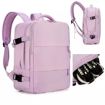 Женский легкий и вместительный рюкзак для коротких поездок через границу 43cm*28cm*16cm серый