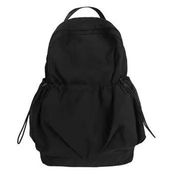 Женский легкий нейлоновый рюкзак для школьников, большая вместимость, рюкзак в стиле колледжа чёрный