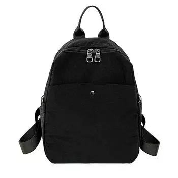 Женский легкий рюкзак большой емкости износостойкий рюкзак дорожная сумка чёрный