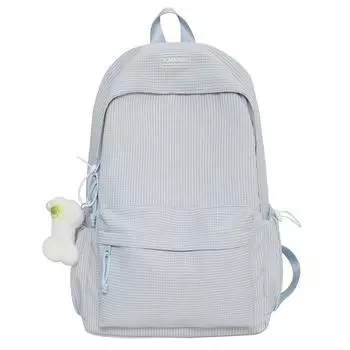 Женский легкий рюкзак клетчатый рюкзак школьный рюкзак для школьников Small розовый