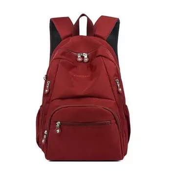 Женский легкий водонепроницаемый рюкзак нейлоновый рюкзак большой вместимости рюкзак для поездок на работу студенческий рюкзак школьный рюкзак красный