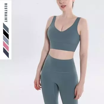 Женский летний костюм для йоги Lulu — стильный дизайн спины для фитнеса и пробежек с невидимыми штанами для йоги L