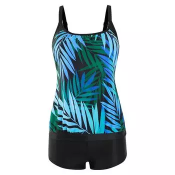Женский летний купальник-боксер в стиле танкини, раздельный купальник, модный принт, сексуальный купальник-бикини, раздельный купальник, размер S-6XL S