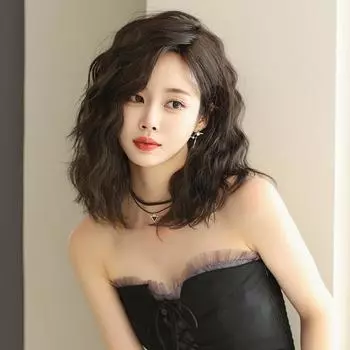 Женский летний модный передний кружевной термостойкий парик длиной до плеч для ежедневного использования, короткие волнистые парики естественного вида