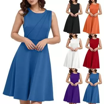 Женский летний повседневный облегающий пляжный сарафан без рукавов с открытыми плечами и А-силуэтом L чёрный