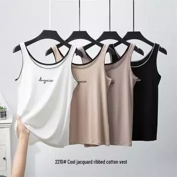 Женский летний повседневный жилет без рукавов с принтом One Size