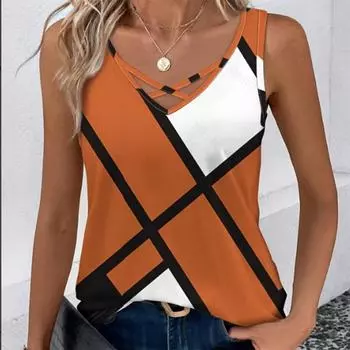 Женский летний повседневный жилет на бретелях в тон цвета S