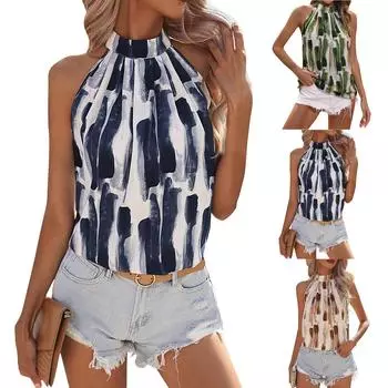 Женский летний стильный приталенный сексуальный топ с открытой спиной и подвеской L кофейный