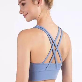 Женский летний топ для йоги, фитнес-бюстгальтер, прочный, удобный, жилет для йоги, беспроводной, перекрестный, красивый, спортивный бюстгальтер на спине S