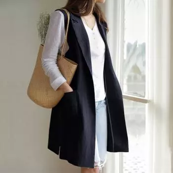 Женский летний жилет без рукавов больших размеров, повседневный тонкий кардиган, топы