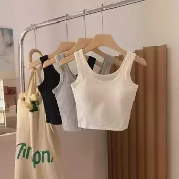 Женский летний жилет с накладкой на грудь - короткий фасон, горячая девушка, обнажает пупок, сексуальный жилет с низом Large size