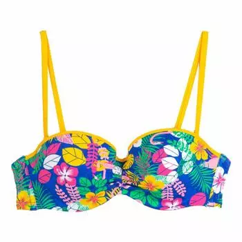 Женский лиф-бандо с тропическим принтом CHERRY BEACH 85B разноцветный