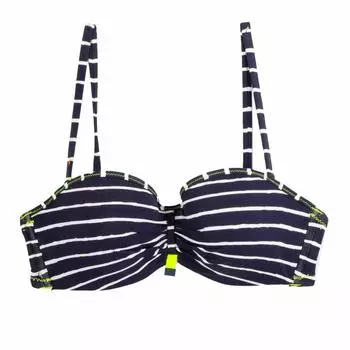 Женский лиф-бандо в полоску CHERRY BEACH 105B темно-синий