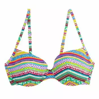 Женский лиф бикини с разноцветным ацтекским принтом CHERRY BEACH разноцветный