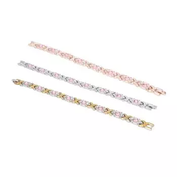 Женский магнитный браслет уменьшает статическое электричество, способствует релаксации, балансу сна, титановая сталь Br Golden