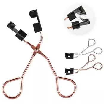 Женский магнитный длинный толстый зажим для завивки накладных ресниц, косметический инструмент для макияжа золотистый