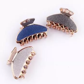 Женский матовый зажим для волос, зажим для волос, держатель для хвоста, аксессуар, головной убор золотистый