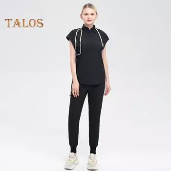 Женский медицинский костюм-скраб, комплект из мягкой эластичной ткани, с коротким рукавом, воротником-стойкой, брюки-джоггеры с карманами, униформа для медсестер, врачей S розовый