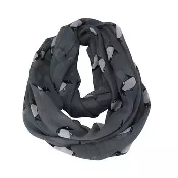 Женский милый шарф с принтом пингвина, мягкие шарфы